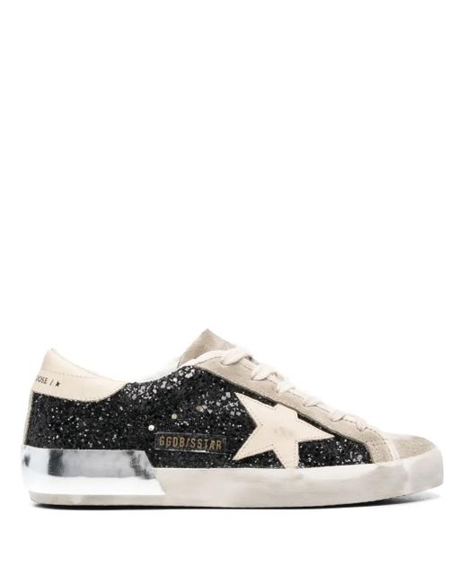 Golden Goose Deluxe Brand Multicolor Super-Star Glitter-Detail Sneakers