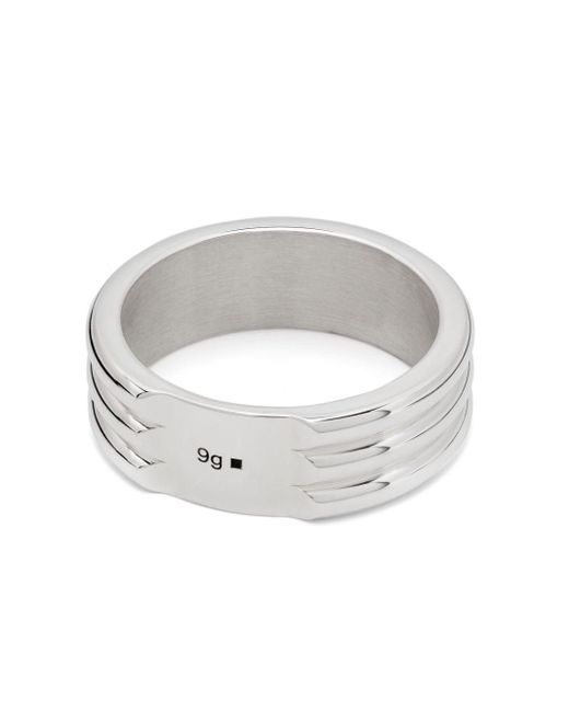 Le Gramme Gray Sterling Silver 9g Gordon Band Ring
