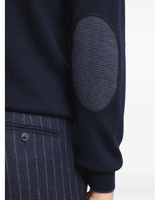 Fay Blue Crew-Neck Top for men
