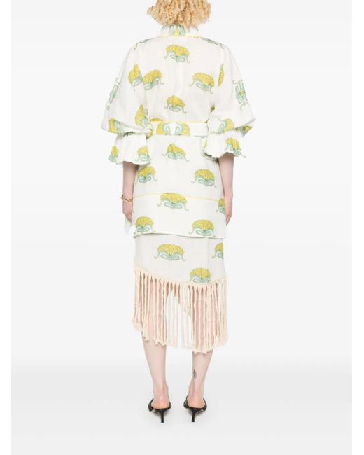 Maison La Plage White Maria Louis Jacket