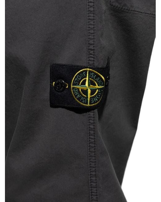 メンズ Stone Island コンパスバッジ パンツ Gray