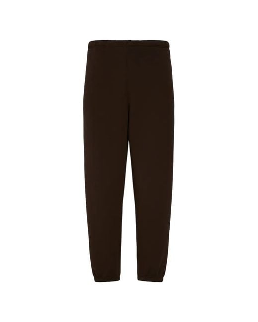 Calvin Klein Brown Logo-Print Elasticated-Waist Track Pants for men