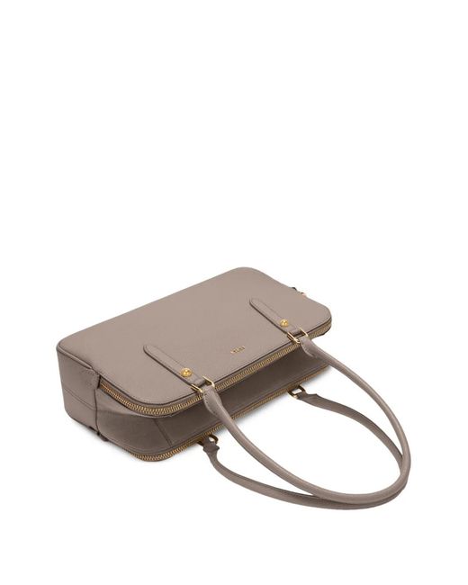 Furla Natural Medium Boston Tote Bag