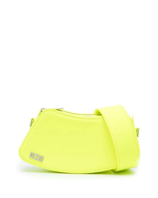 Gcds Yellow Small Comma Crossbody Bag