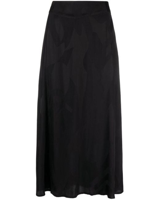 Ba&sh Black Banessa High-waisted Midi Skirt