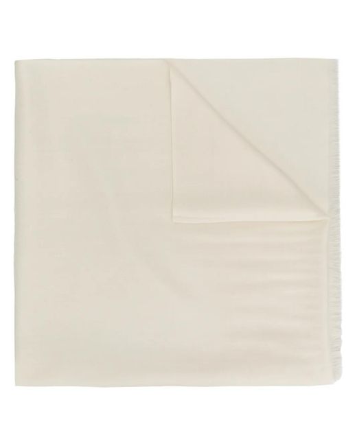N.Peal Cashmere カシミアスカーフ White