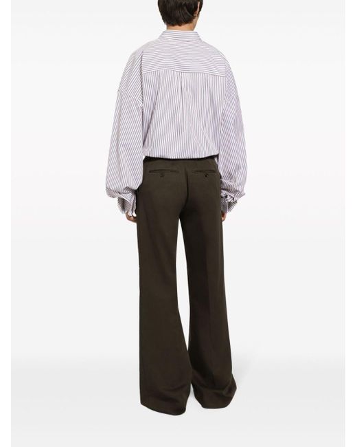 Pantalon en coton à coupe ample Dolce & Gabbana pour homme en coloris Brown