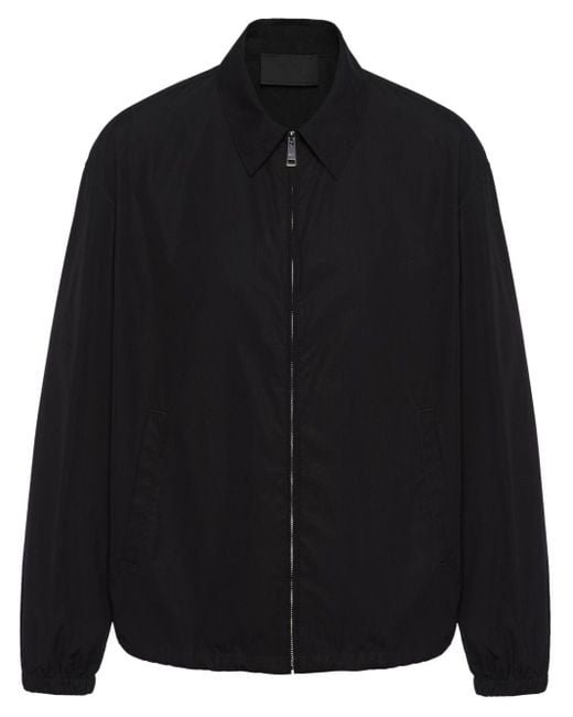 Prada Black Cotton Poplin Shirt Jacket for men