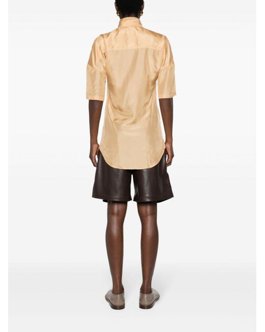 Lemaire Natural Tied Silk Shirt