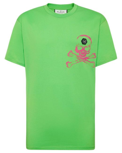 Philipp Plein Katoenen T-shirt in het Green voor heren