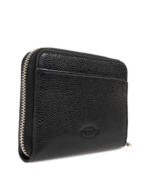Tod's Black Logo-Appliqué Cardholder for men