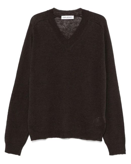 Our Legacy Rue V-Neck in Black for Men | Lyst