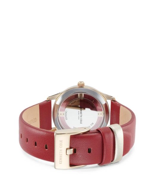 Kenneth Cole Red Round-Face.5Mm Watch