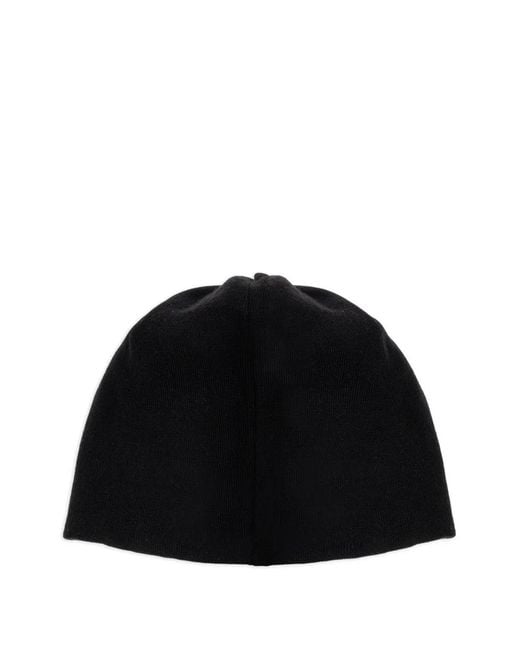 Vetements Black Logo-Patch Beanie Hat