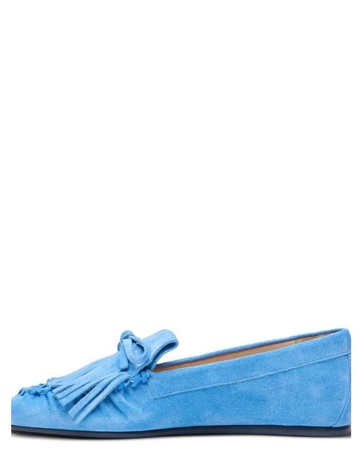 Stuart Weitzman Blue Britt Loafer