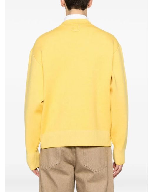 Jacquemus Yellow The Doppio Cardigan for men