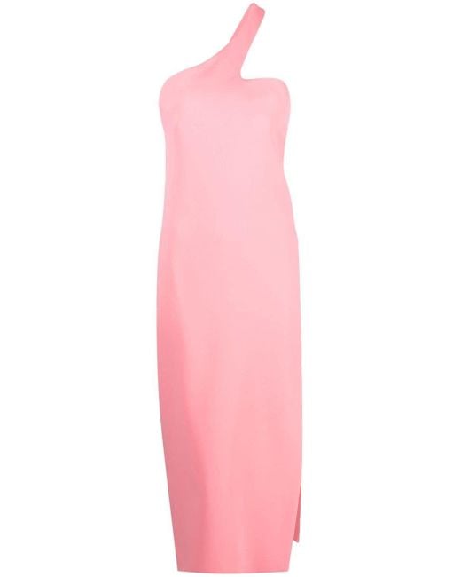 Sportmax Mouwloze Midi-jurk in het Pink