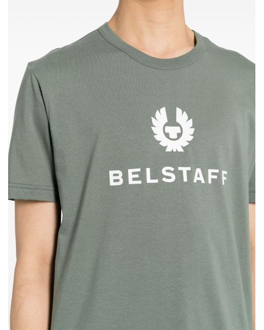 Belstaff T-Shirt mit Logo-Print in Green für Herren
