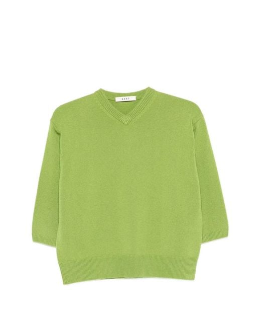 Pull À Col V 6397 en coloris Green