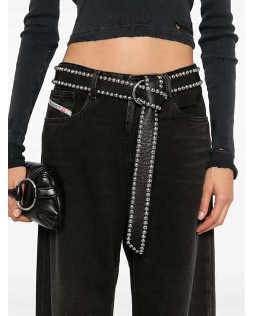 DIESEL 1996 D-Sire Jeans Met Wijde Pijpen in het Black