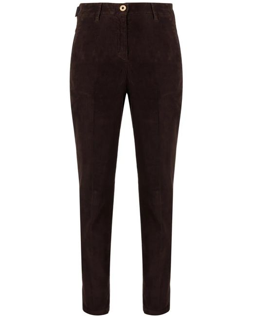 Jacob Cohen Black Corduroy Tapered-Leg Trousers