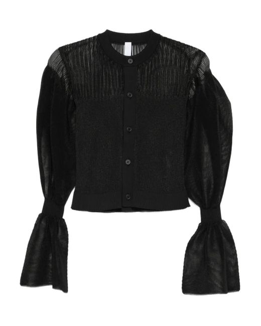 CFCL Black Pleated Cardigan