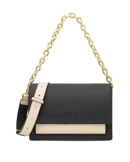 Borsa A Tracolla Bicolore di Tous in Black