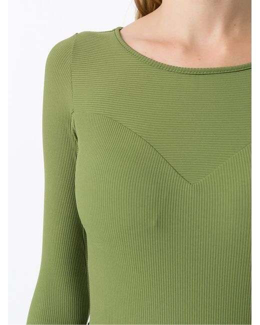 Amir Slama Green Long Sleeves Bodysuit