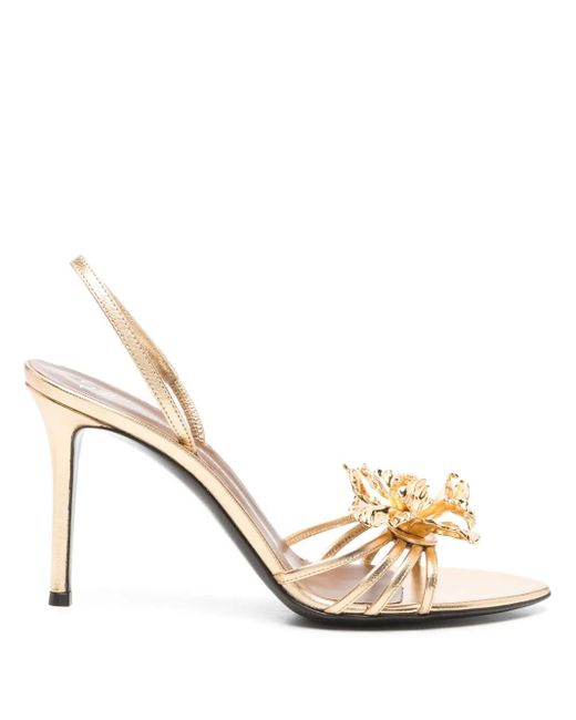 Giuseppe Zanotti Metallic 90Mm Orchid Sandals