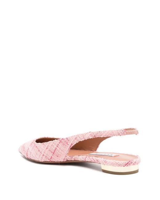 Aquazzura Pink Pointed-Toe Pumps