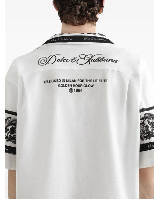 Short Sleeve Shirts Dolce & Gabbana de hombre de color White