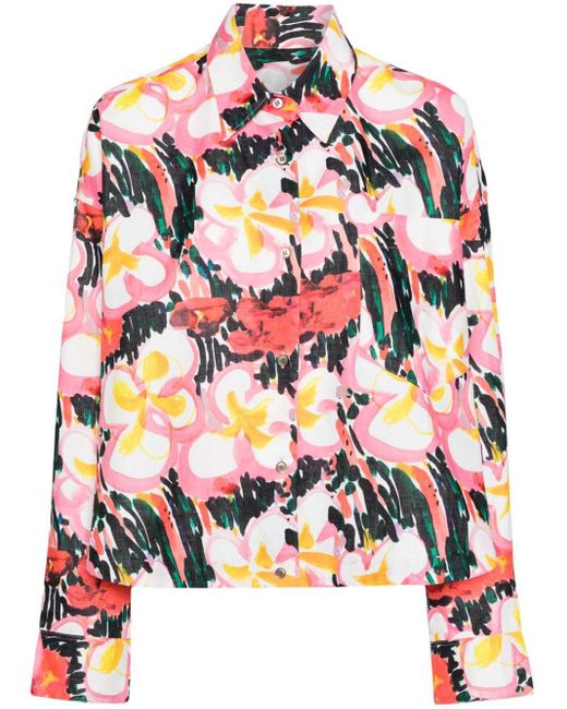 JNBY Multicolor Oversized Floral-print Blouse