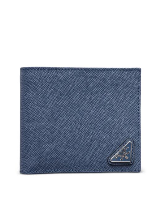 Prada Blue Saffiano Leather Wallet for men
