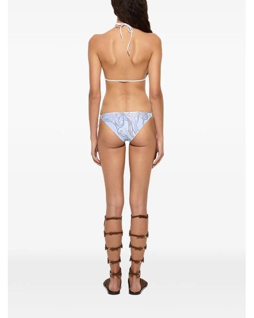 Emilio Pucci Blue Bikini Bottom