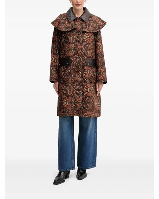 Barbour Brown X Farm Rio Luana Coat