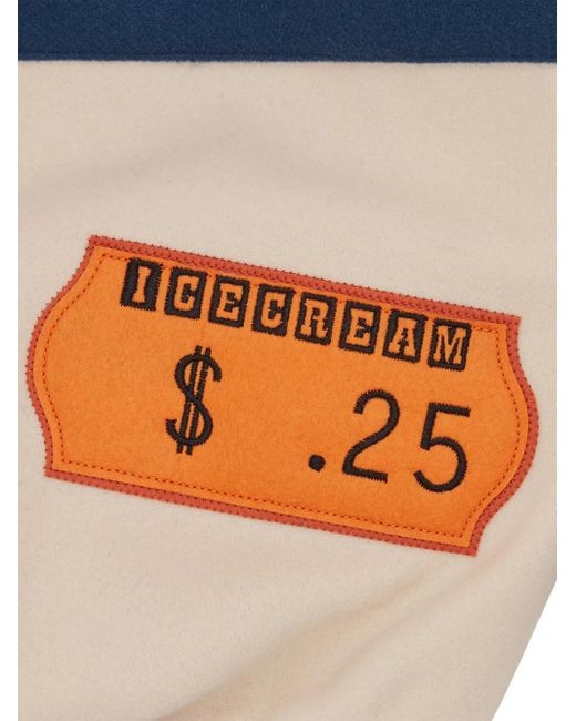 ICECREAM Blue Patch-Details Bomber Jacket for men