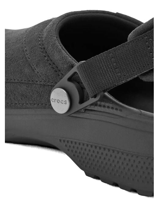 CROCSTM Black Sling-Back Strap Mules