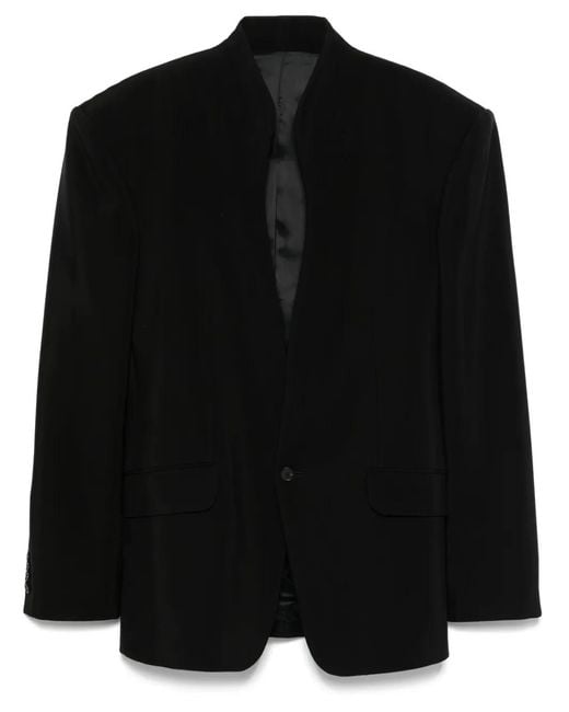 Mugler Black Twill Jacket for men