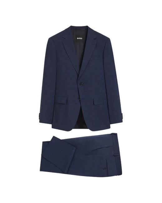 Boss Wollen Pak in het Blue voor heren