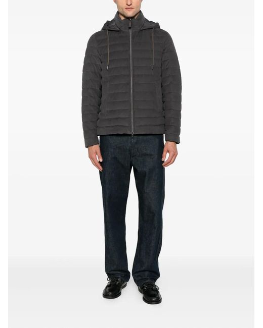 Herno Gray Cotton Cazadora for men
