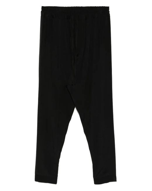 Tessitura Body Couture Black Viscose Trousers for men