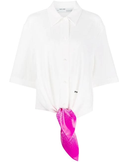 Off-White c/o Virgil Abloh Multicolor Paint Splatter Shirt