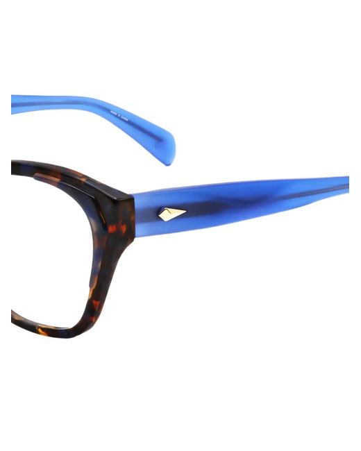 Rag & Bone Blue Tortoiseshell-Effect Squared-Frame Glasses