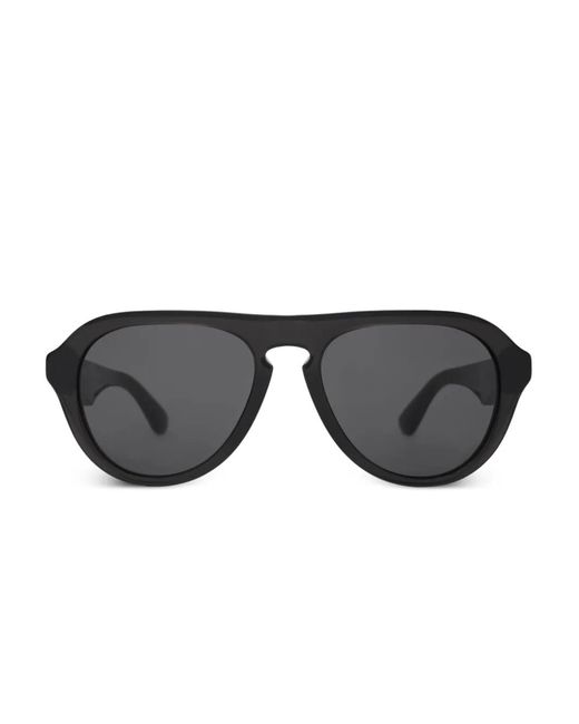 Burberry Black Classic Pilot-Frame Sunglasses