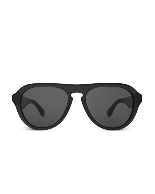 Burberry Black Classic Pilot-Frame Sunglasses