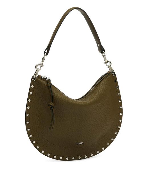 Isabel Marant Brown Oskan Soft Zip Bubble Leather Bag