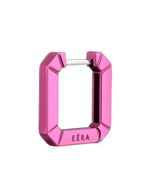 Eera Pink Einzelner 18Kt Candy Mini Weißgoldohrring