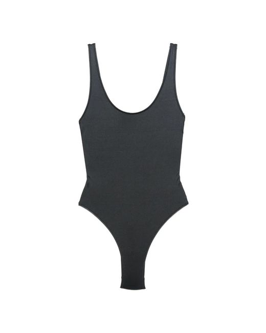 VENUJA Black Scoop-Neck Swimsuit