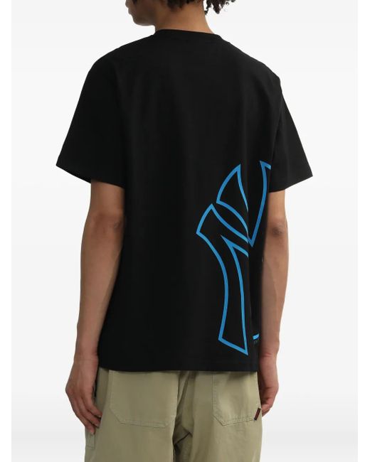 KTZ Black Lettering-Print Graphic T-Shirt for men