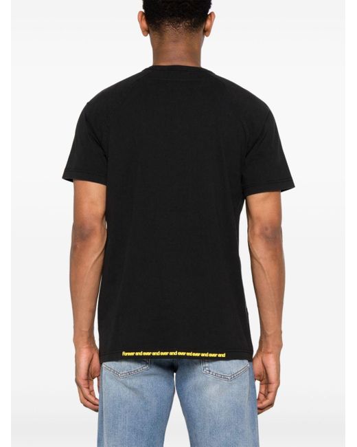 DIESEL Black T-rust Cotton T-shirt for men